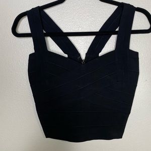 Black bandage crop